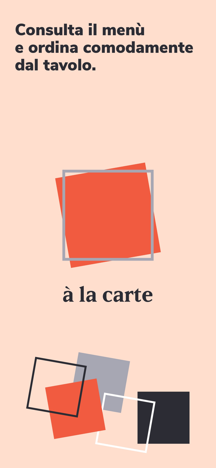 A la carte - Menu Digitale