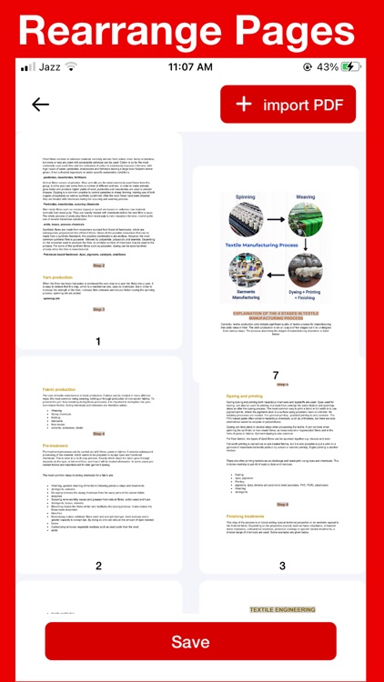 Rearrange PDF Pages - Scan PDF