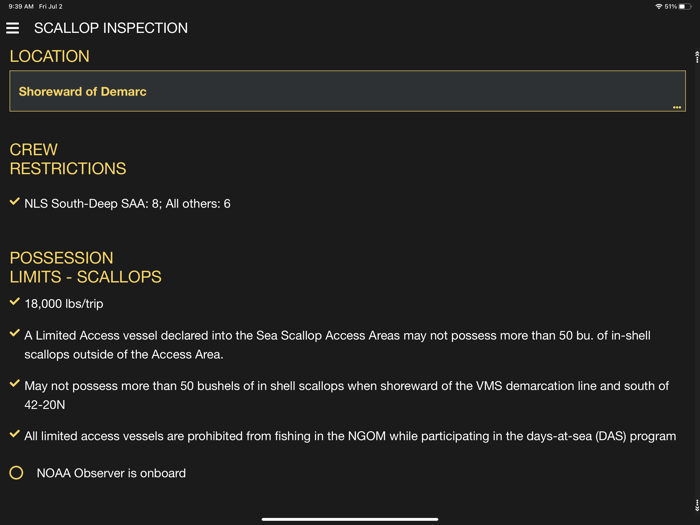 Scallops Enforcement