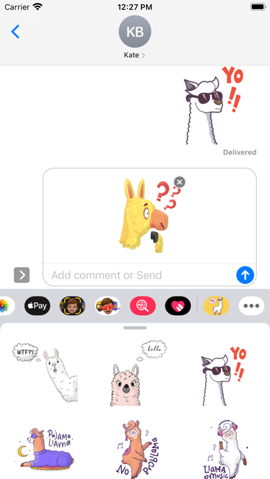Llama Alpaca Stickers screenshot 1
