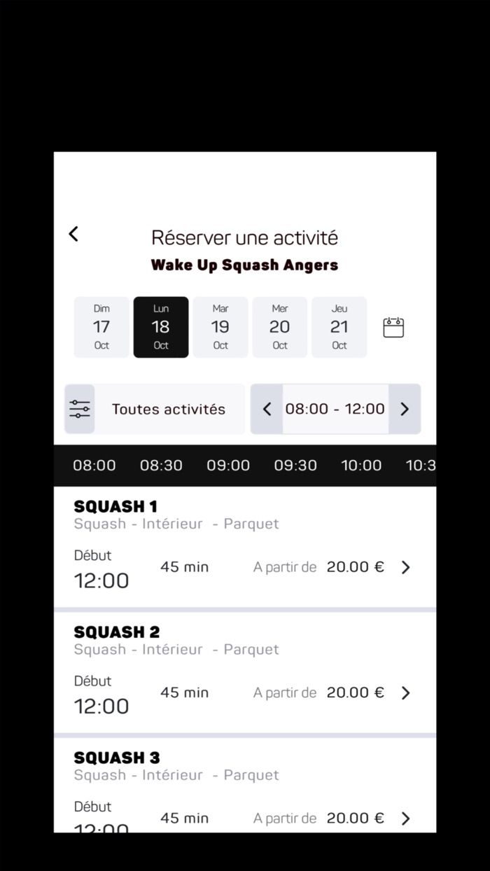 Wake up Squash - Angers