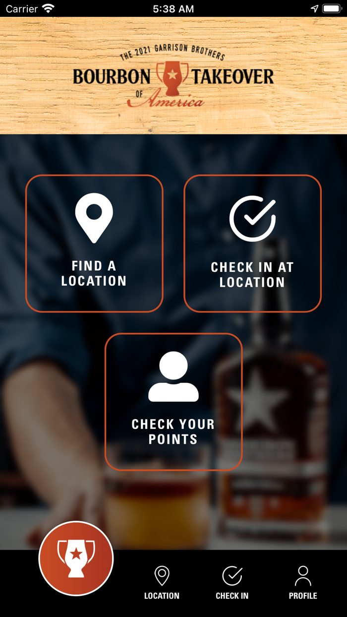 Bourbon Takeover Passport App