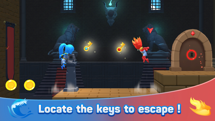 Water  Fire Stickman 3D