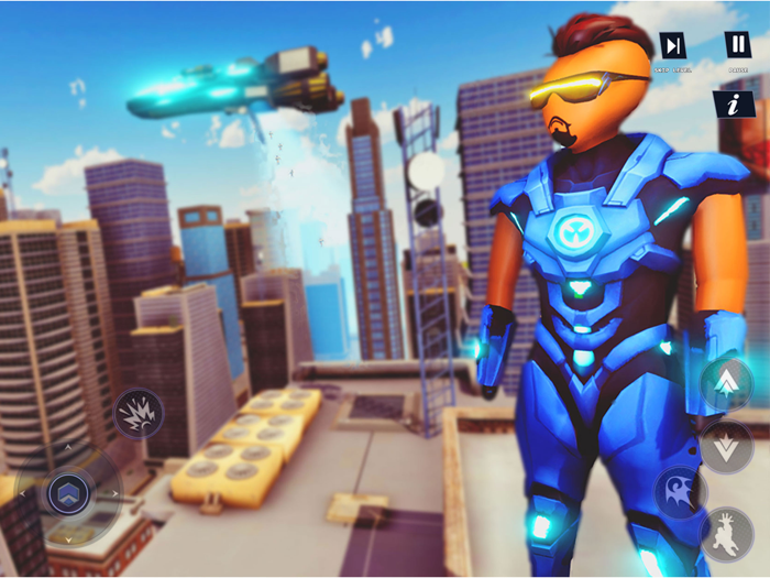 stickman Iron robot superhéroe