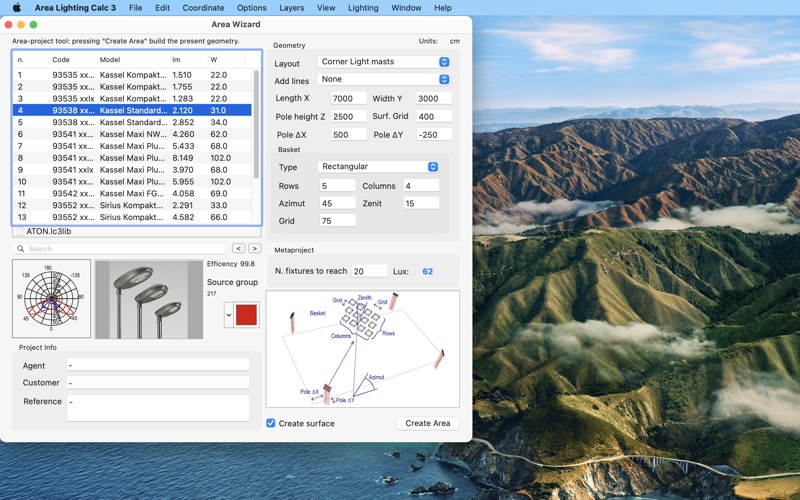 Screenshot #1 pour Area Lighting Calc 3