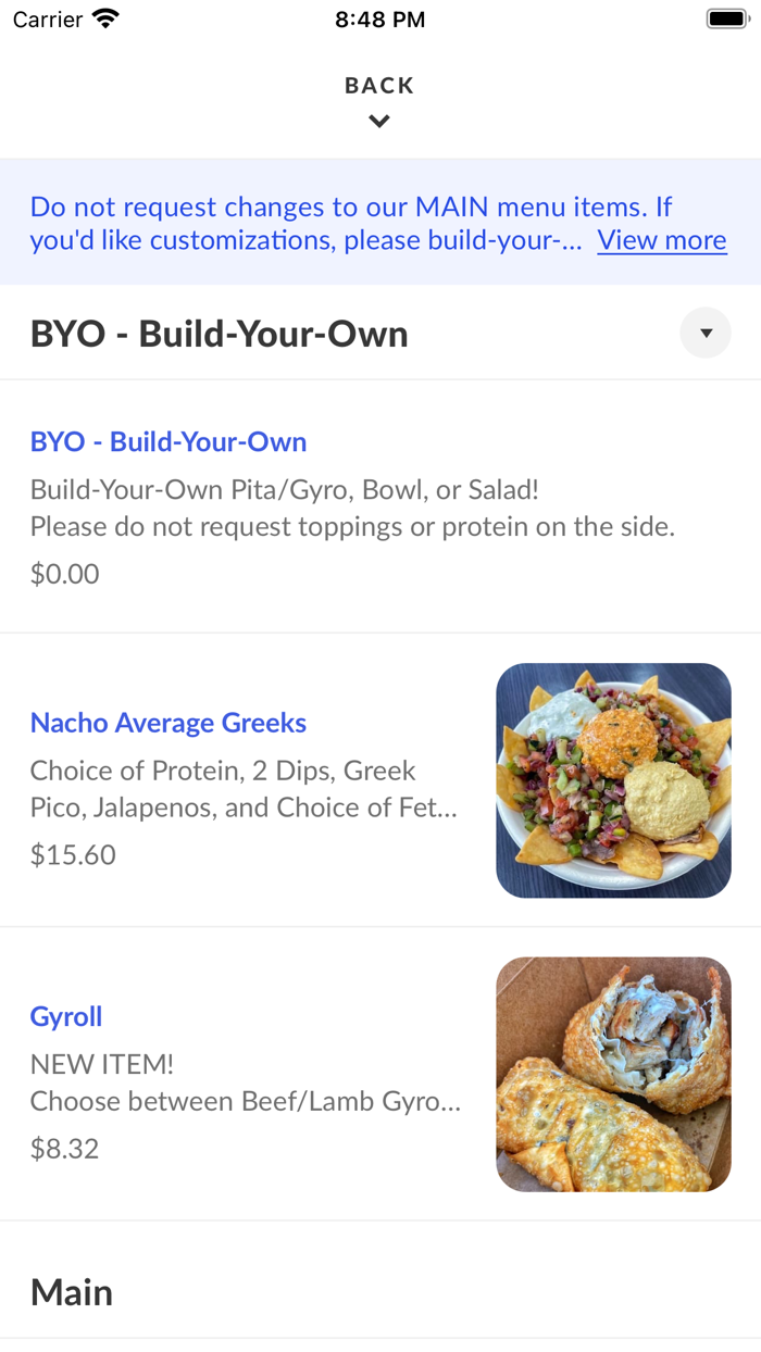 Pita Bowl Greek Cuisine