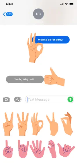 Game screenshot Hand Sign Stickers! mod apk