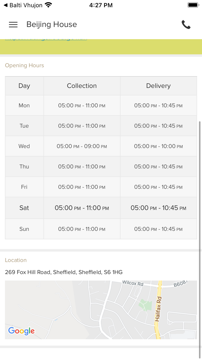 Beijing House Sheffield