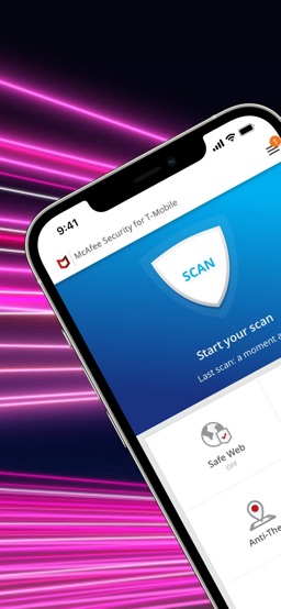 McAfee Security for T-Mobile app screenshot