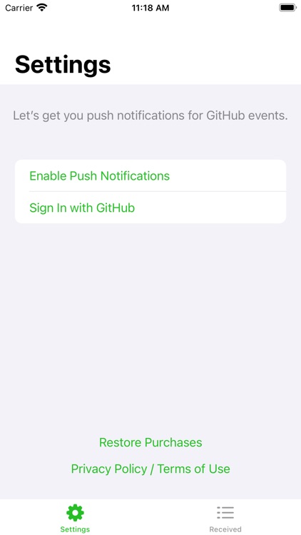 Canopy GitHub Notifications