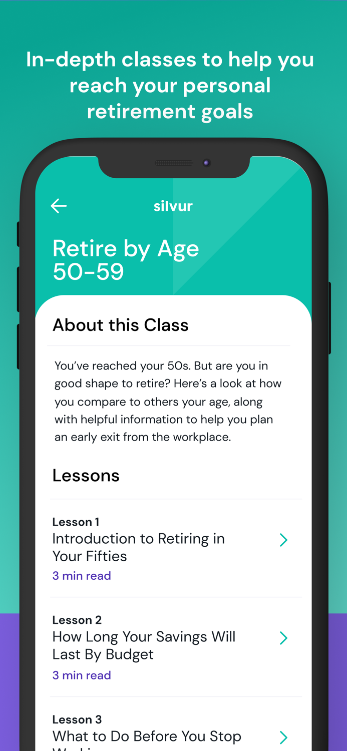 Silvur Retirement Planner