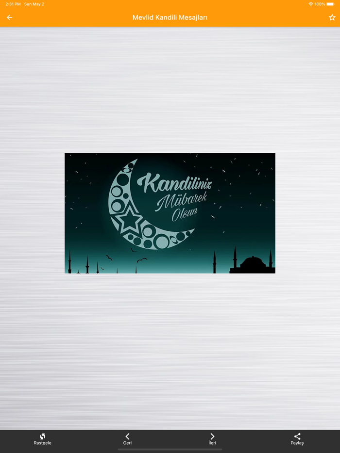 Kandil Mesajları İnternetsiz