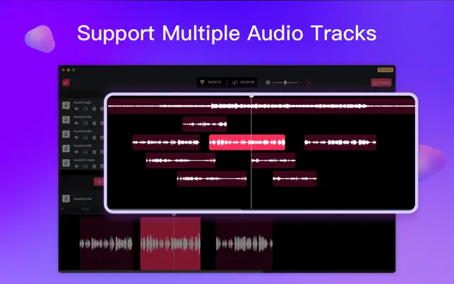 Captura de Pantalla 2 Audio Editor & Music Mixer iphone