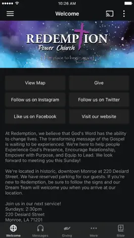 Game screenshot Redemption Power Church App mod apk