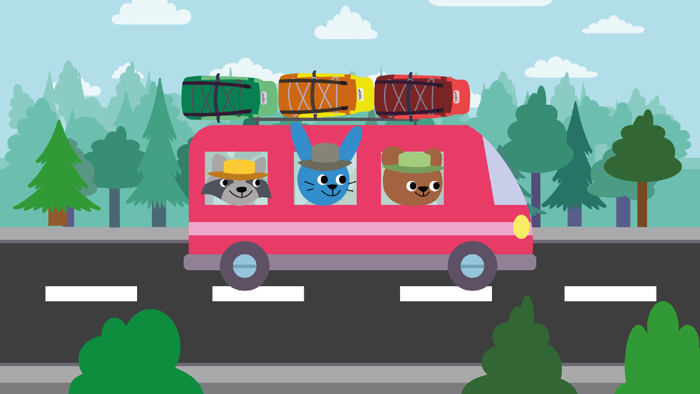 Forest Camp. Tourist vacation