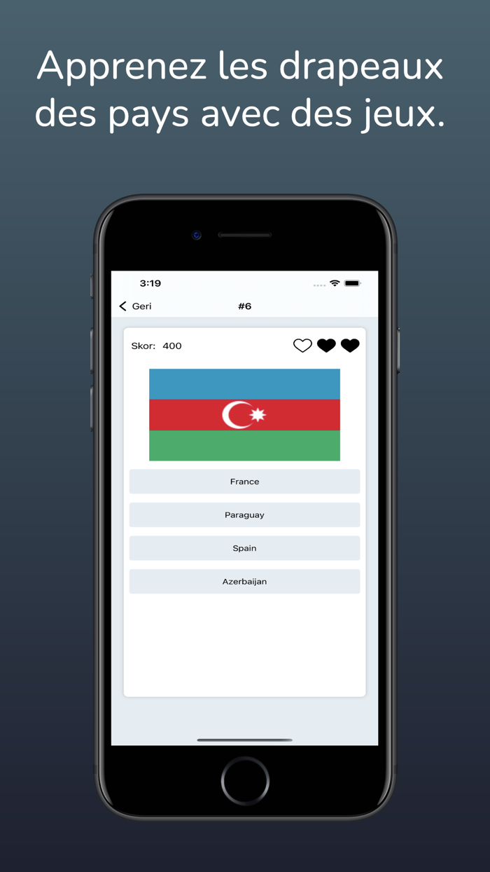 Drapeaux des pays Français