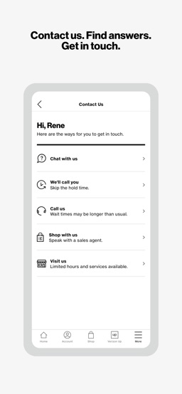My Verizon app screenshot