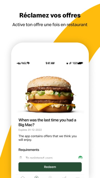 McDonald's iphone captures décran