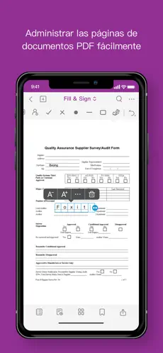 Captura de Pantalla 6 Foxit PDF Editor iphone