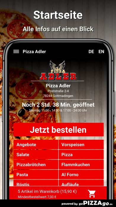 Pizza-Adler Gottmadingen screenshot 2