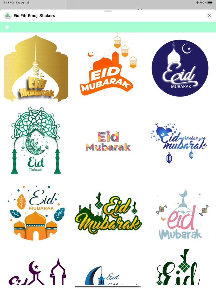Eid Fitr Emoji Stickers
