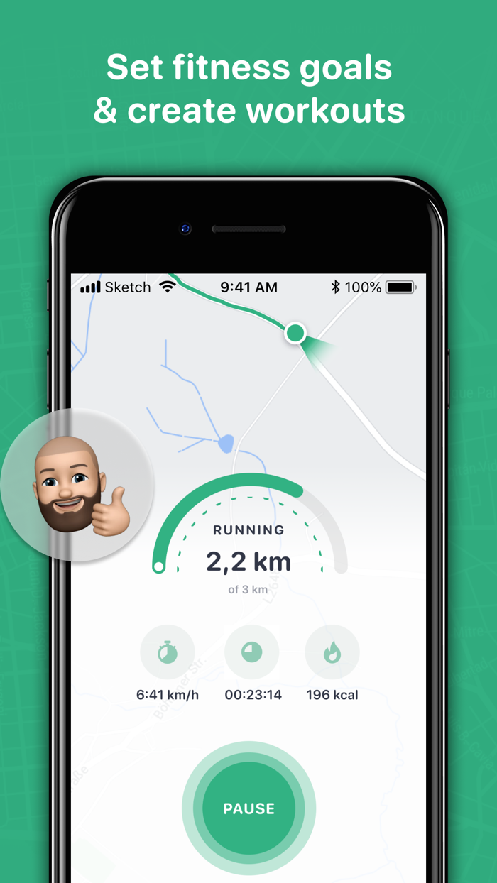 GPS ART run walk tracker goal