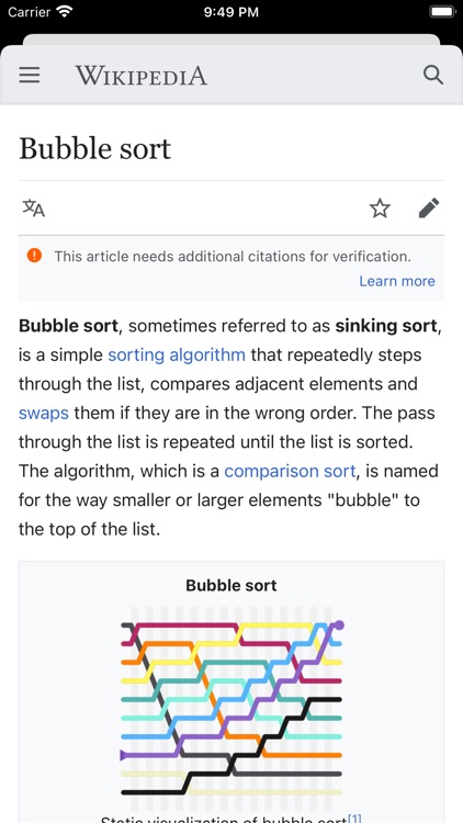 Bubble sort - Wikipedia