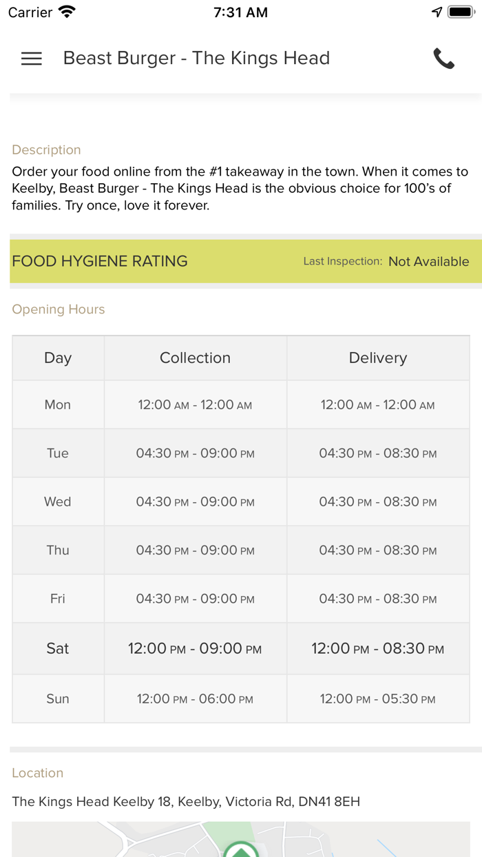 Beast Burger The Kings Head