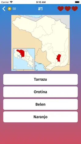 Game screenshot Costa Rica: Provinces Quiz apk