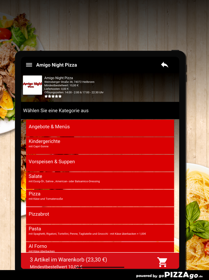 Amigo Night Pizza Heilbronn