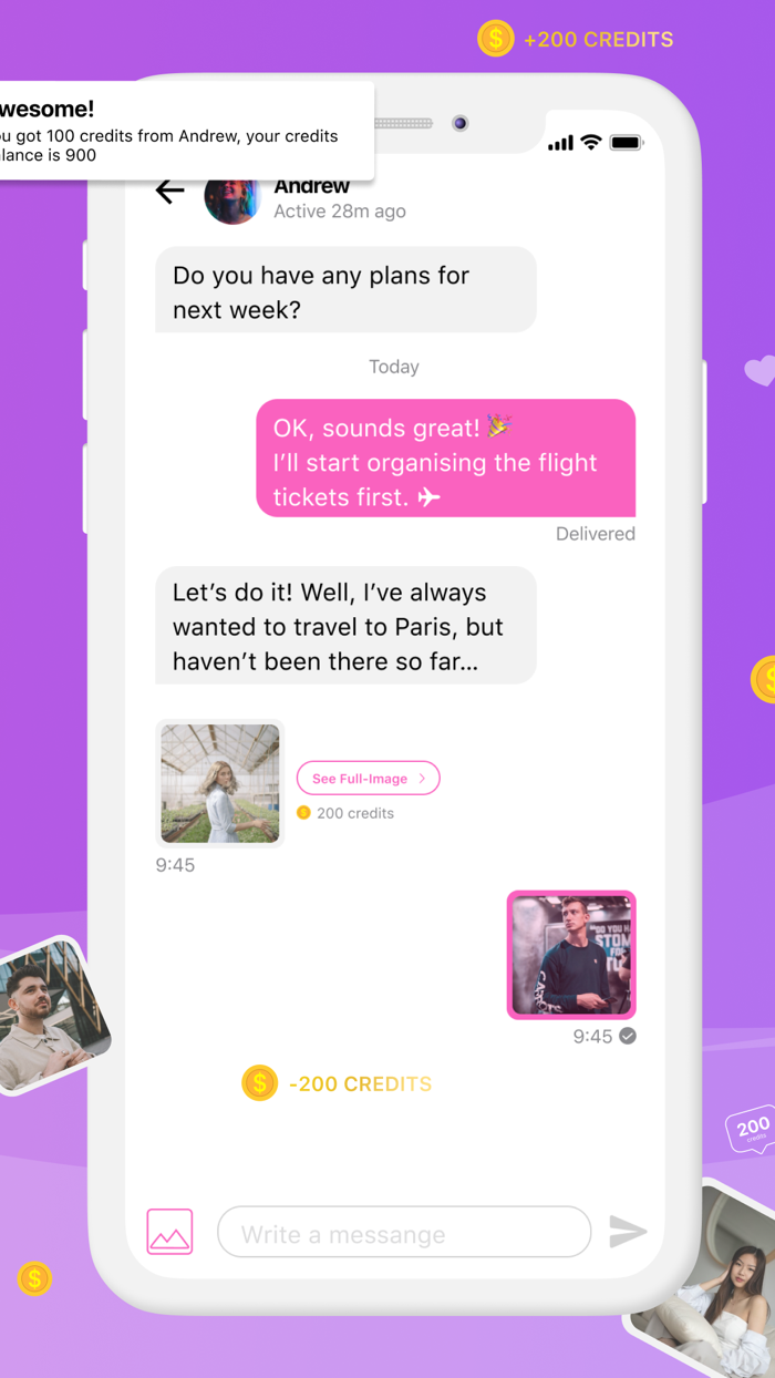 Vibes - send private images