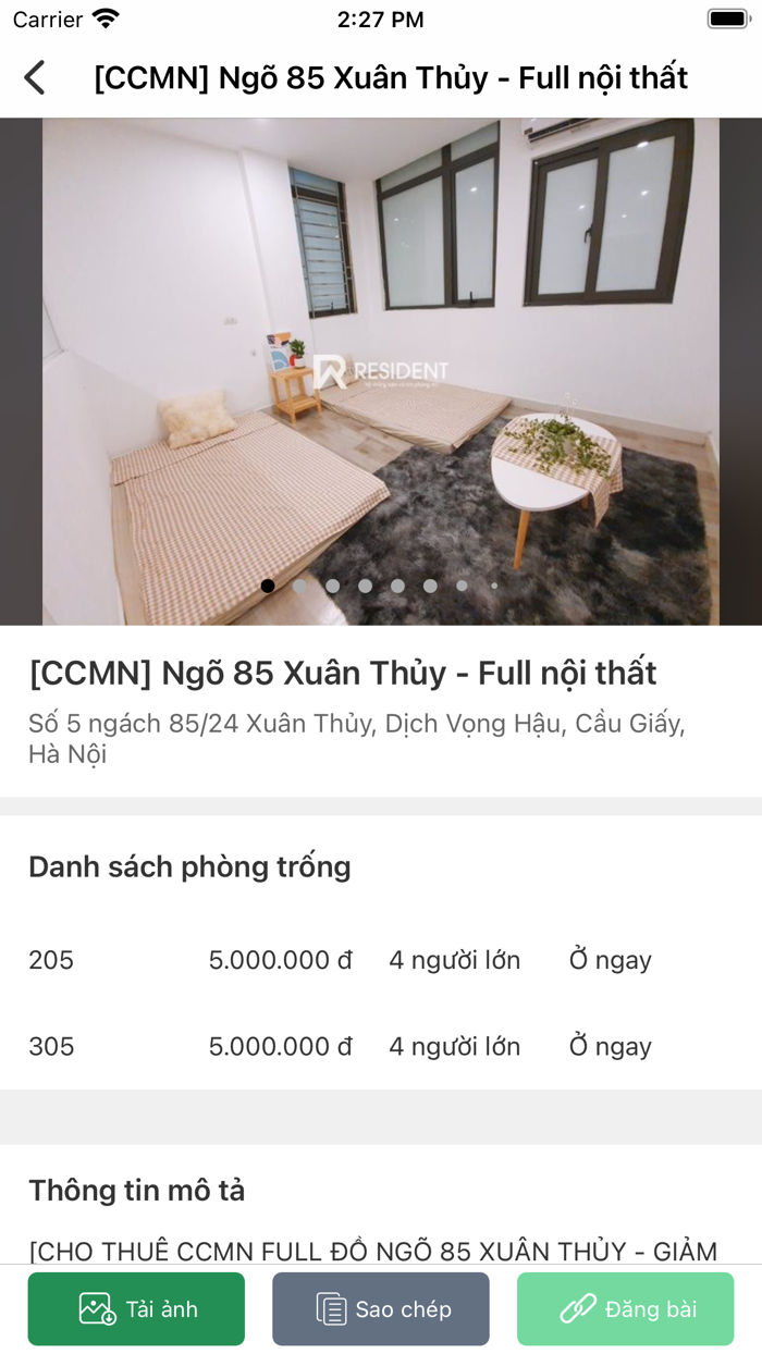 Resident - Tìm nhà  Hoàn tiền