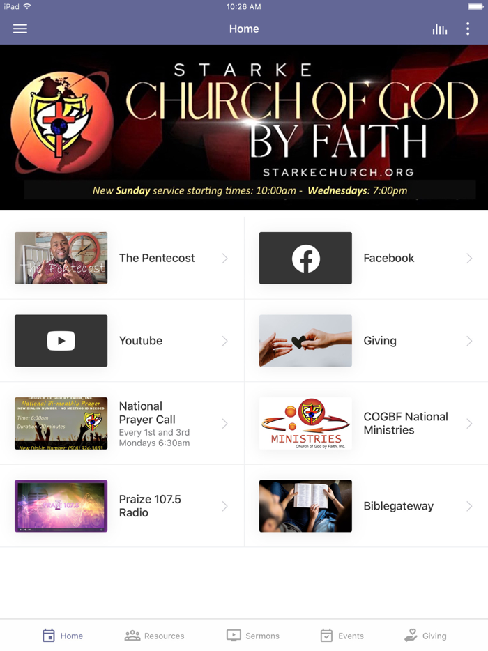 Starke Church of God by Faith