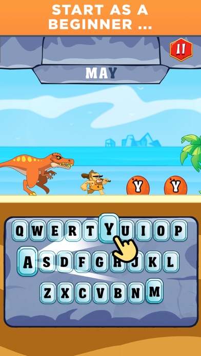 Typing Practice - Dino Hunting screenshot 2