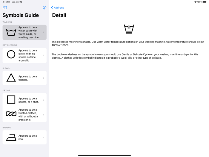 Laundry Symbols Guide