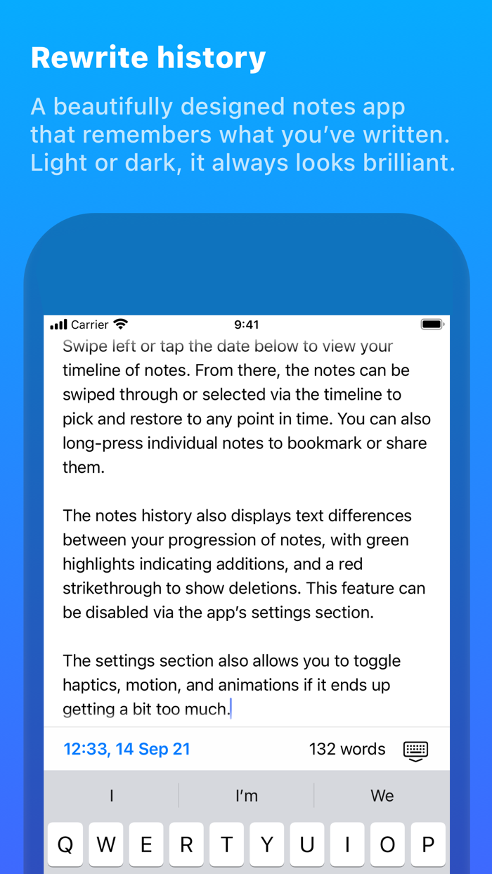 Memo - Rewrite History