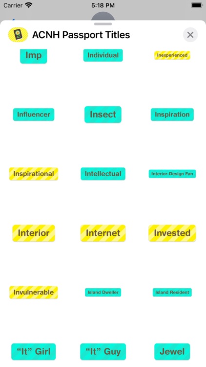 ACNH Passport Titles screenshot-5