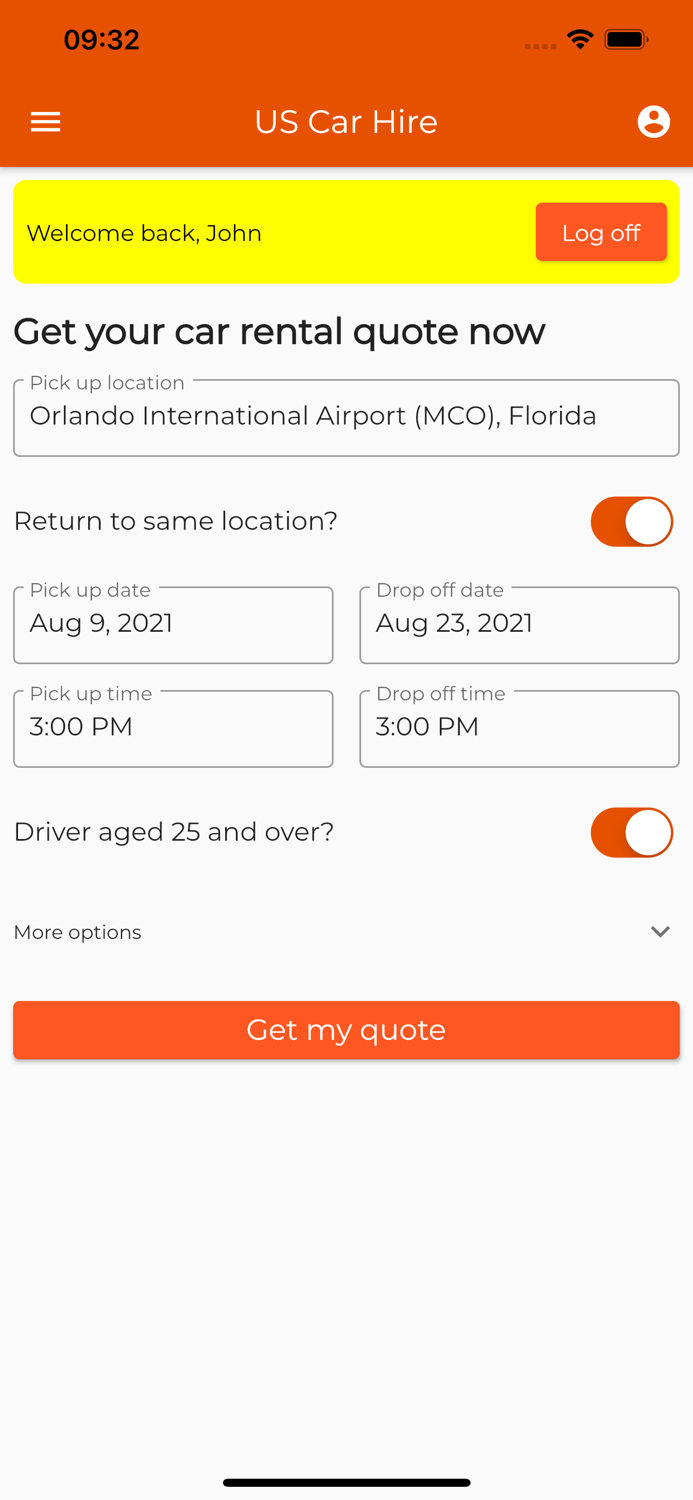 US Car Hire - USA Car Rentals