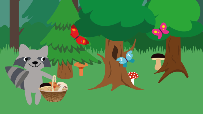 Forest Camp. Tourist vacation