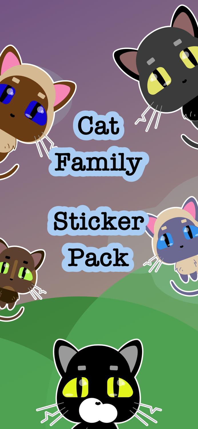 Cat Family Sticker Pack