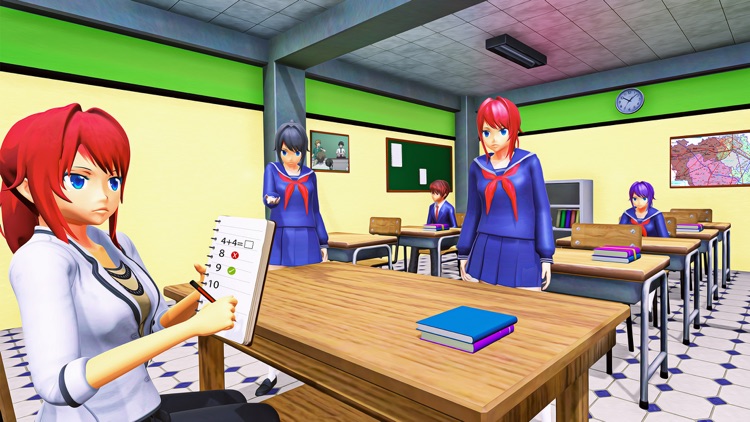 Anime High School Sports Girl screenshot-4
