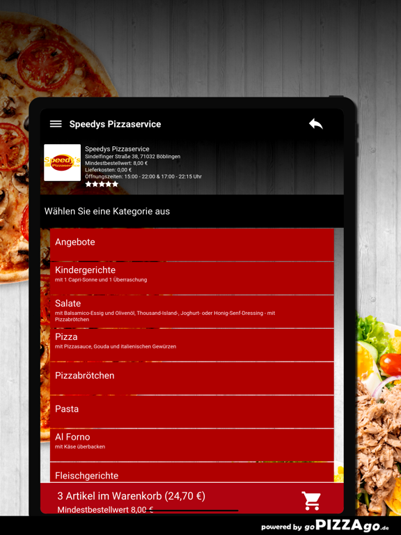 Speedys Pizzaservice Böblingen screenshot 8