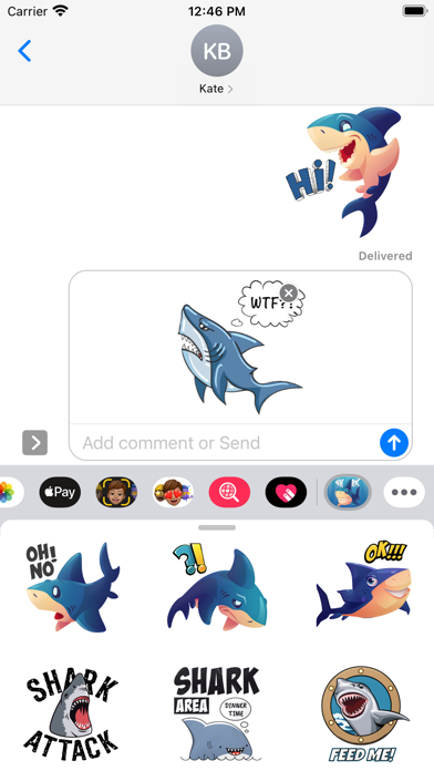 Big Shark Stickers screenshot 1