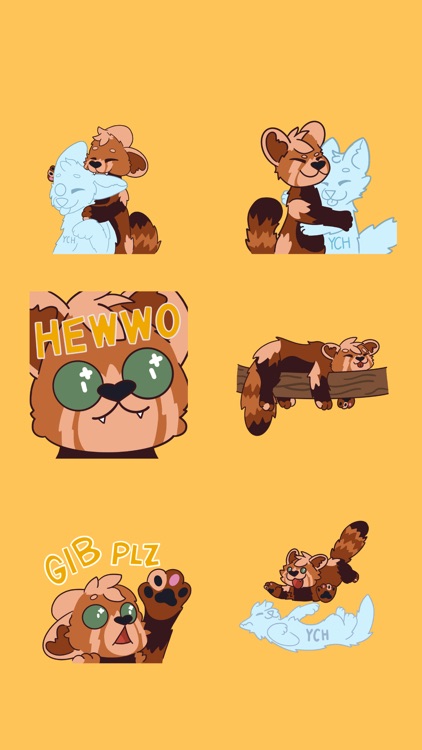 PipMojis - Red Panda Stickers