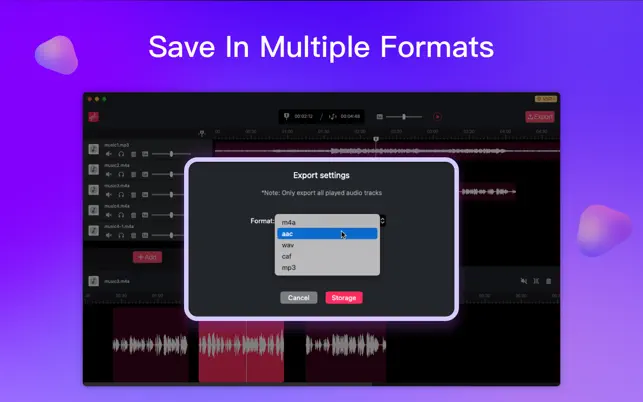 Captura 5 Audio Editor & Music Mixer iphone