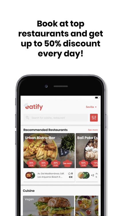 Eatify: Discounted Restaurants