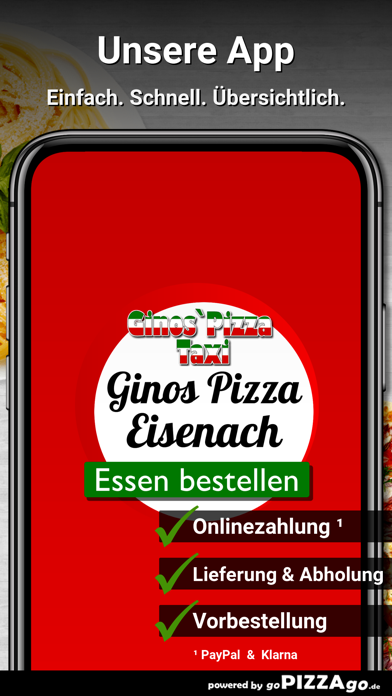Ginos Pizza Taxi Eisenach screenshot 1