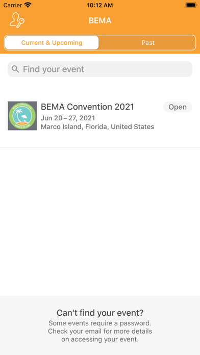 BEMA Events screenshot 2