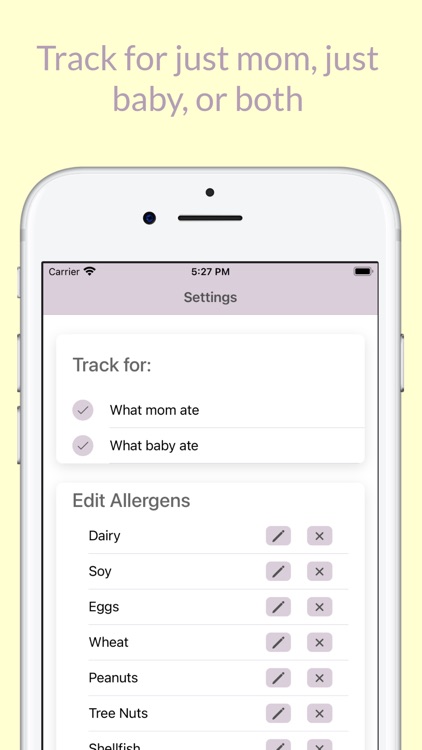 Baby Allergy Log screenshot-4