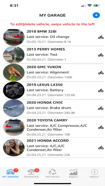 Vehicle Maintenance Tracker